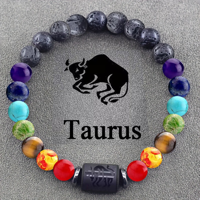 Bohemian Handmade Bracelet Featuring Twelve Zodiac Signs